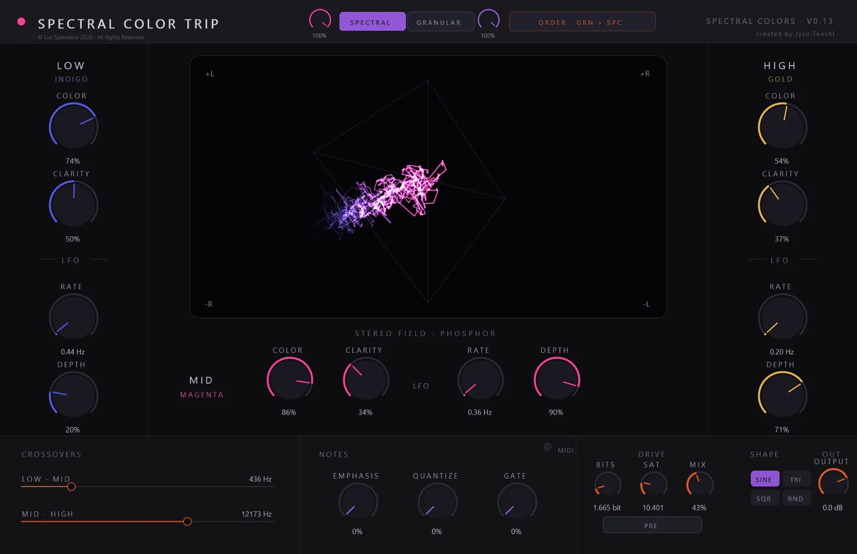 SPC Color Trip interface 1
