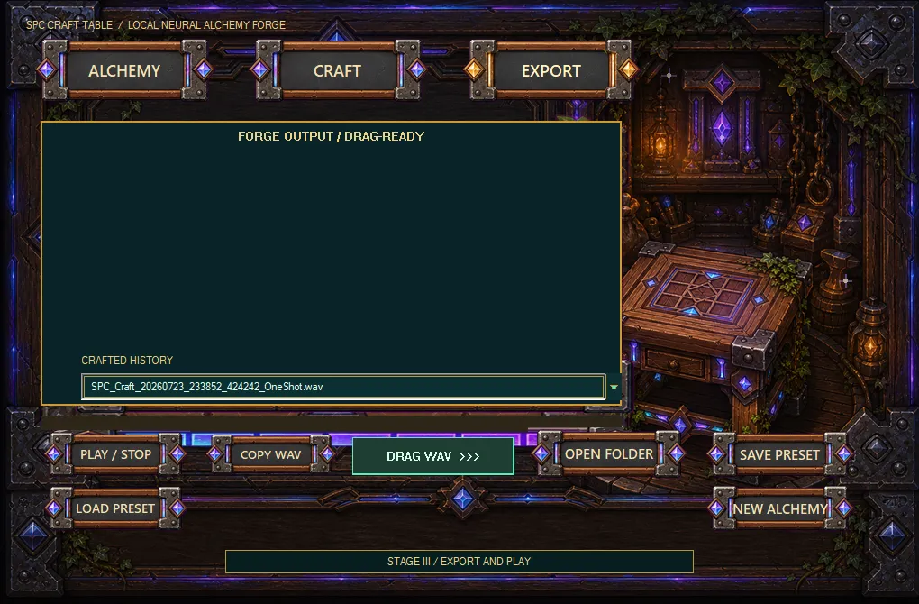 SPC Craft Table interface 3