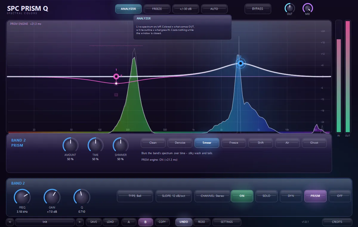 SPC Prism Q interface 2