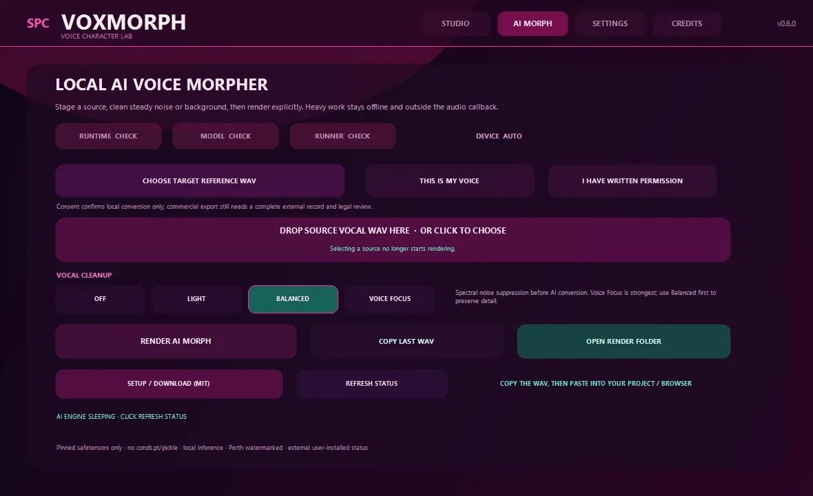 SPC VoxMorph interface 3