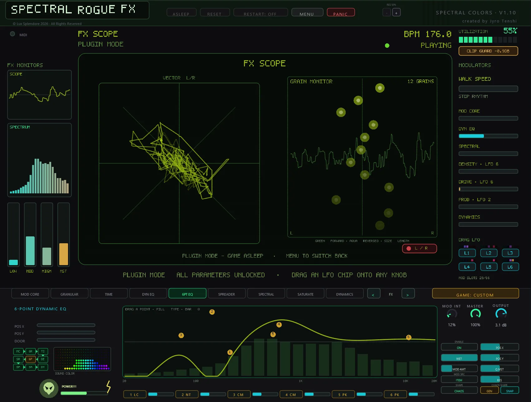 SPC RogueFX interface 2
