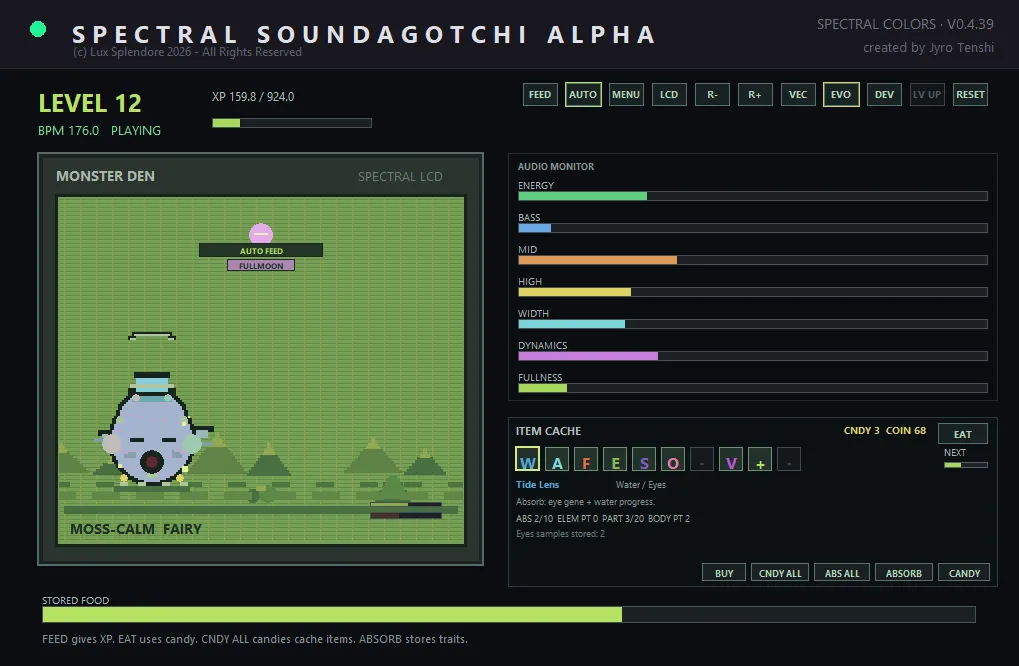 SPC Soundagotchi interface 1