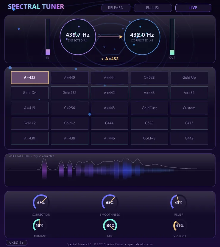 SPC Tuner interface 1